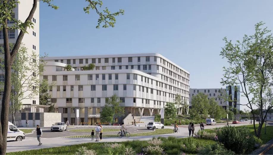 CHU Rennes, centre chirurgical interventionnel — vue du projet
