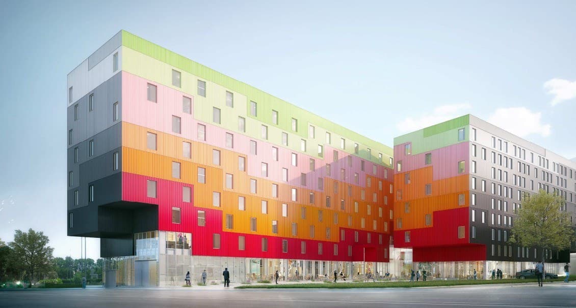 Hôtel Marriott Courtyard — vue du projet